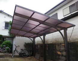 福岡に密着したリフォーム・リノベーション事業のホームドクター美雲のカーポートの屋根張替え(遮熱ポリカ波板)